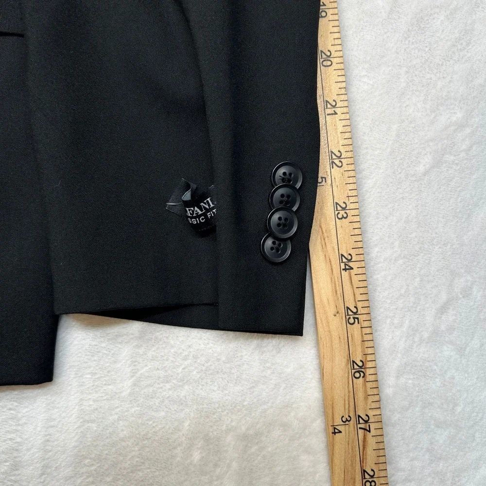 Alfani‎ Suit Jacket Mens 44S 44 Black Blazer Classic Fit Eco-Friendly $360